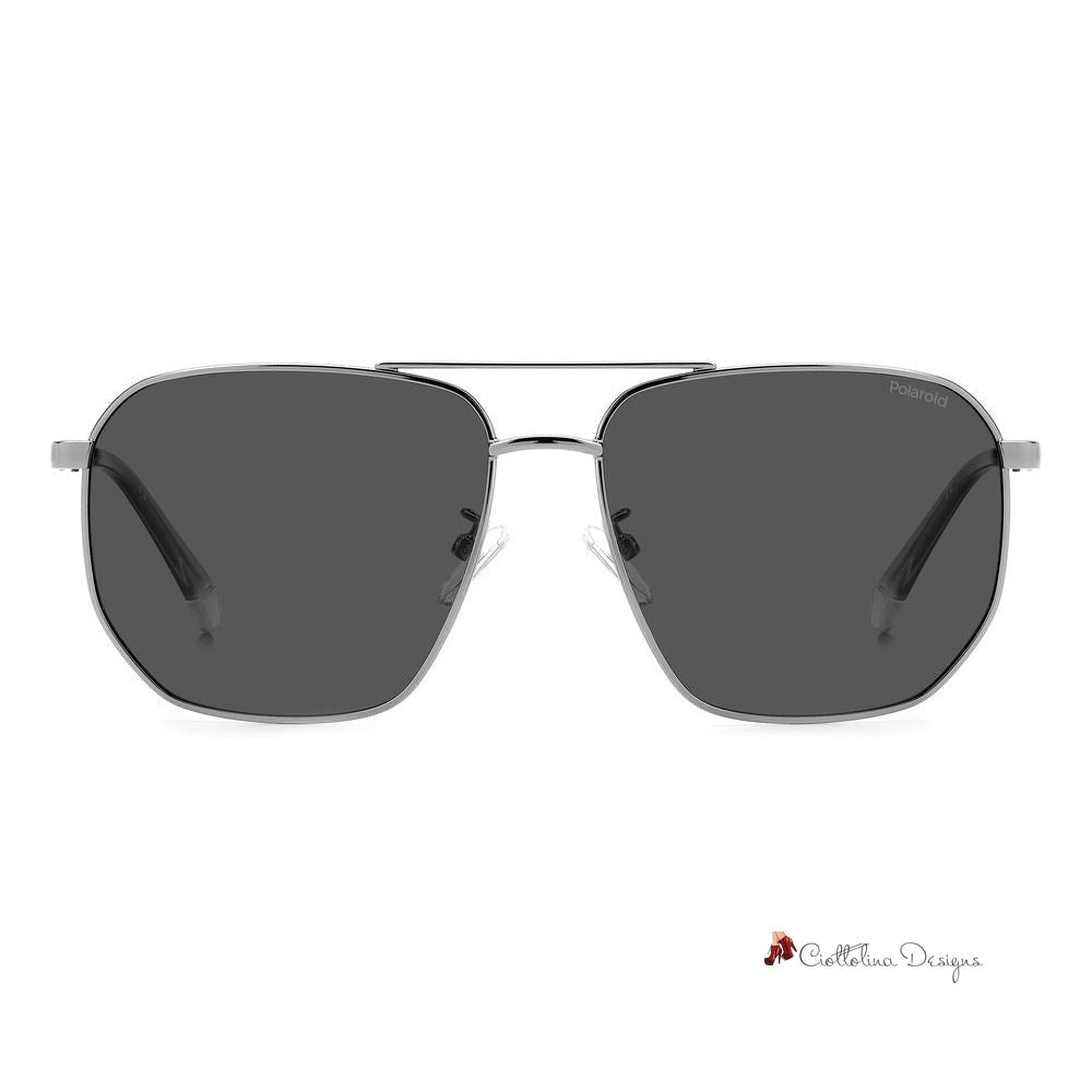 Gray Metal Sunglasses