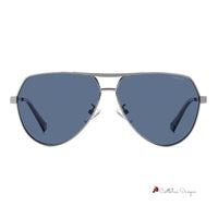 Gray Metal Sunglasses