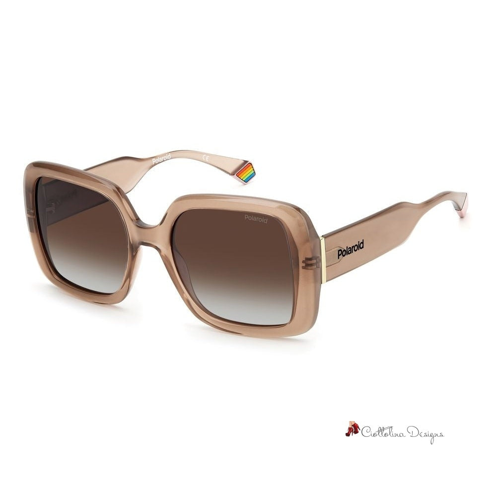 Beige Resin Sunglasses