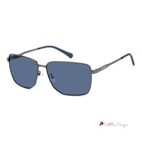 Gray Metal Sunglasses