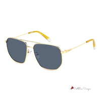 Blue Metal Sunglasses