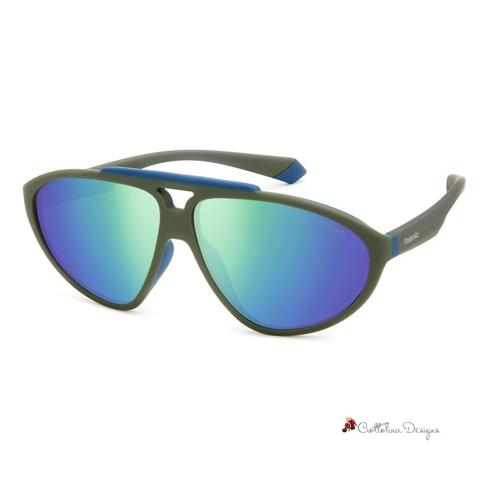 Green Rubber Sunglasses