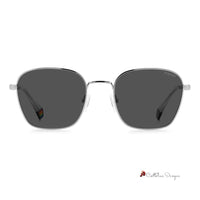 Gray Metal Sunglasses