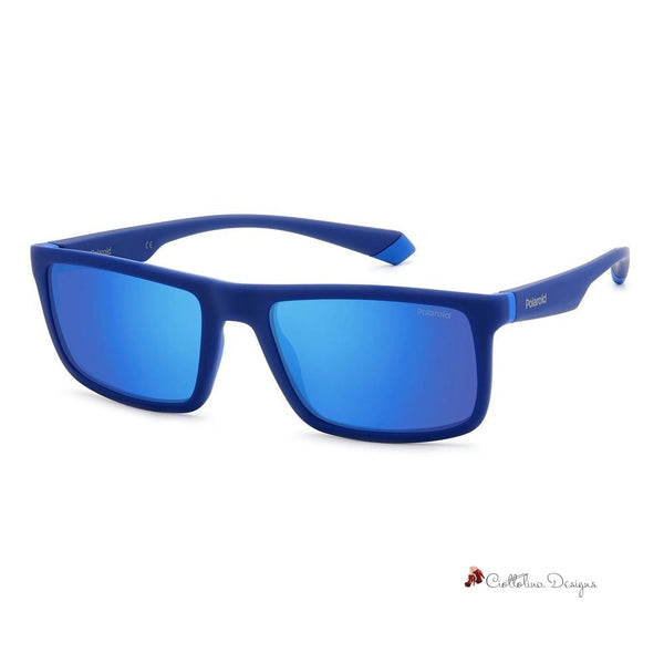 Blue Rubber Sunglasses