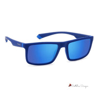 Blue Rubber Sunglasses