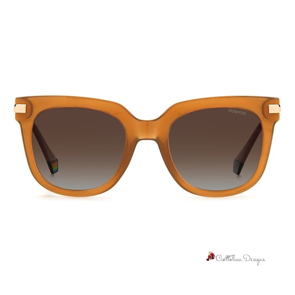 Orange Resin Sunglasses