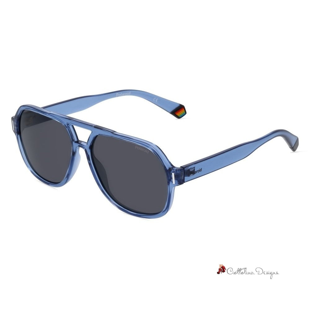 Blue Resin Sunglasses