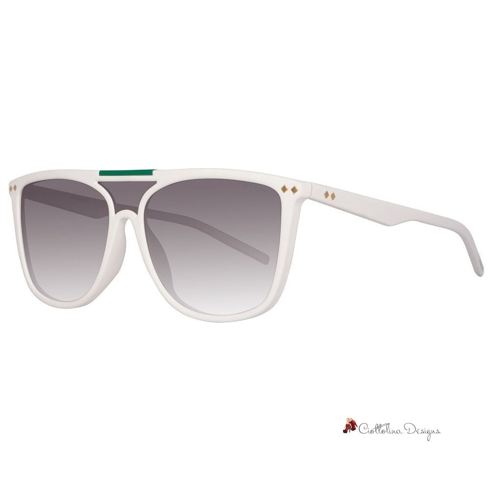 White Acetate Sunglasses