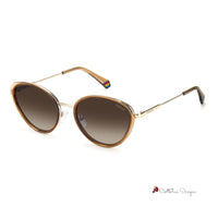 Beige Plastic Sunglasses