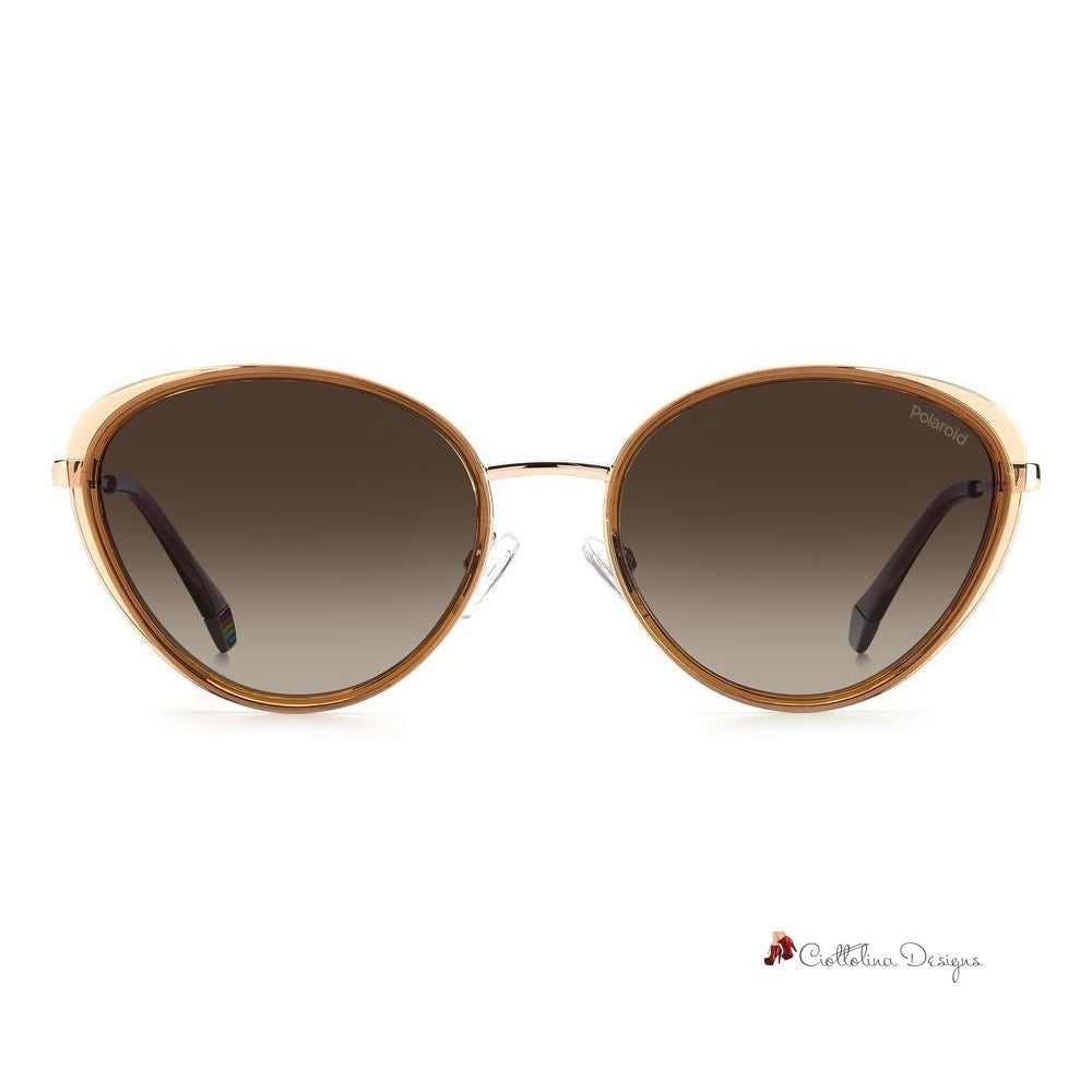 Beige Plastic Sunglasses