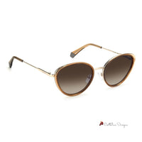 Beige Plastic Sunglasses