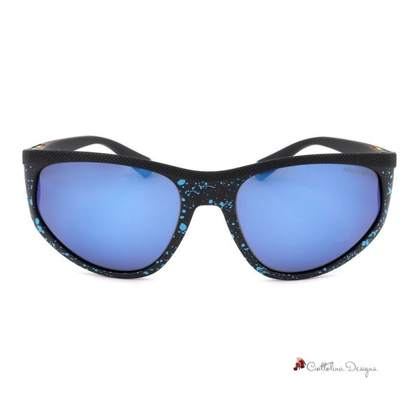 Blue Rubber Sunglasses