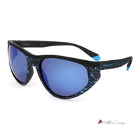 Blue Rubber Sunglasses