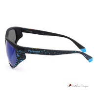 Blue Rubber Sunglasses