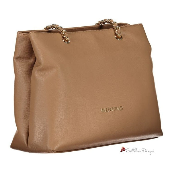 Beige Polyethylene Handbag