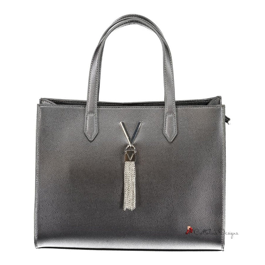 Gray Polyethylene Handbag