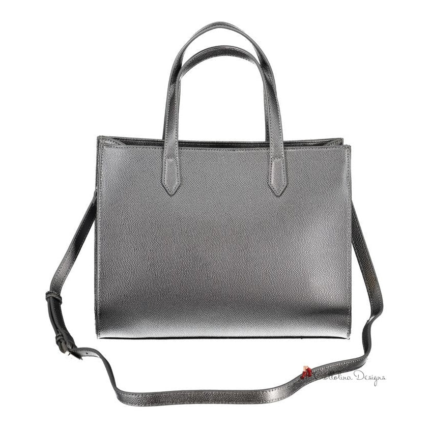 Gray Polyethylene Handbag