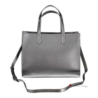 Gray Polyethylene Handbag