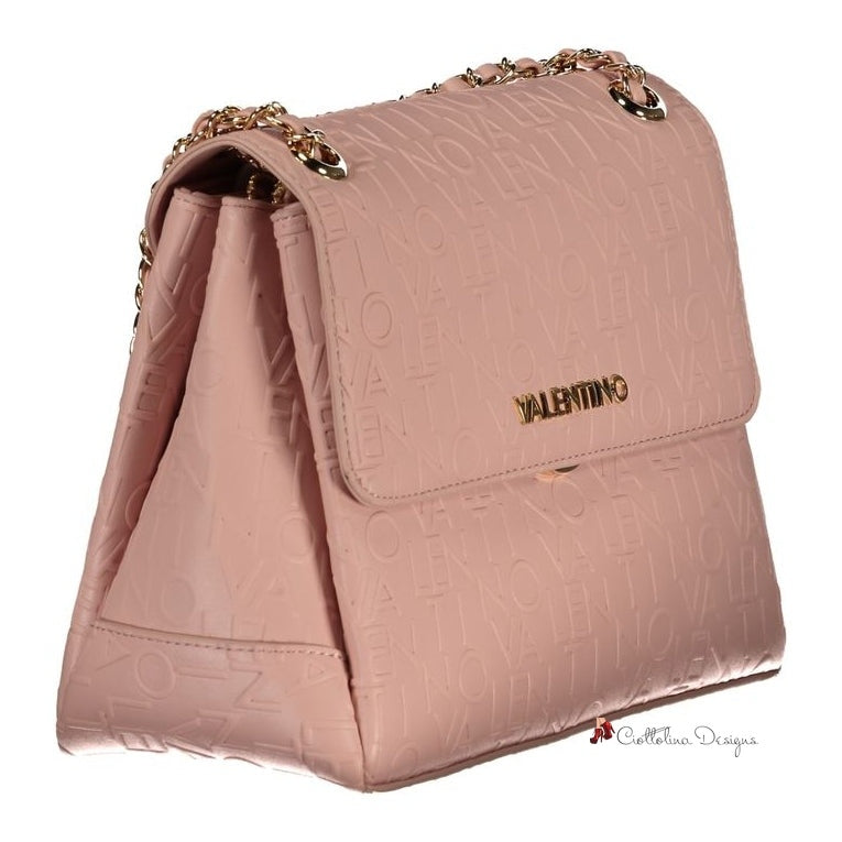 Pink Polyethylene Handbag