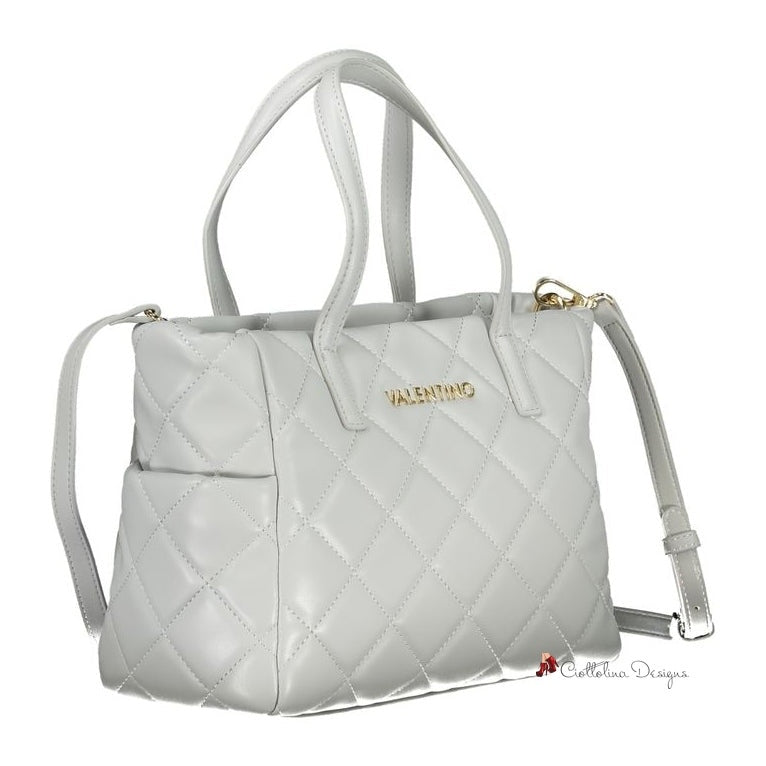 Gray Polyethylene Handbag