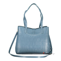 Light Blue Polyethylene Handbag