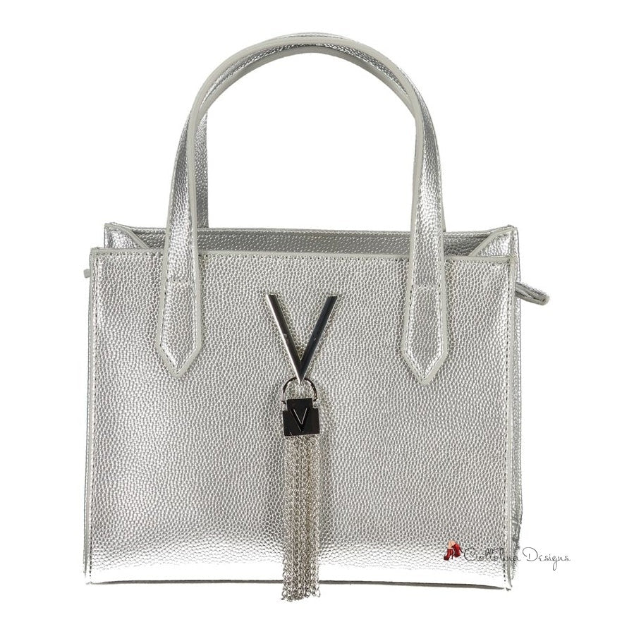 Silver Polyethylene Handbag