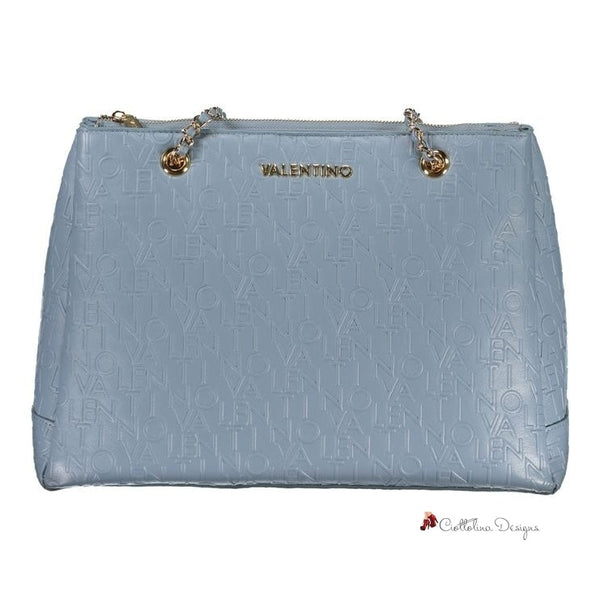 Light Blue Polyethylene Handbag