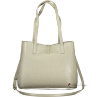 Gray Polyethylene Handbag