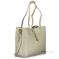 Gray Polyethylene Handbag