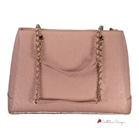 Pink Polyethylene Handbag