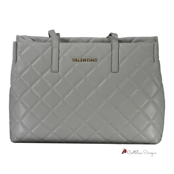 Gray Polyethylene Handbag