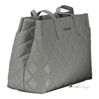 Gray Polyethylene Handbag