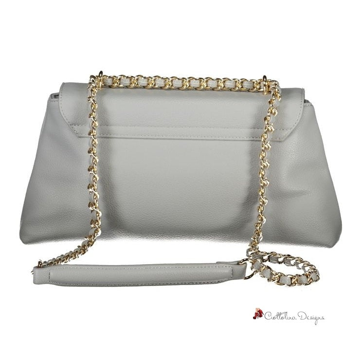 Gray Polyethylene Handbag