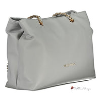 Gray Polyethylene Handbag