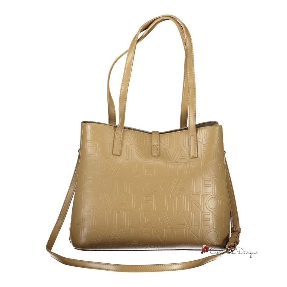 Beige Polyethylene Handbag