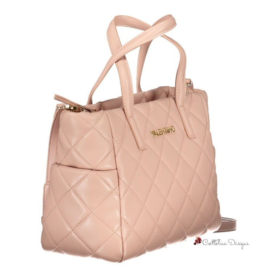 Pink Polyethylene Handbag