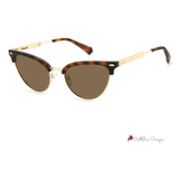 Brown Stainless Steel Sunglasses