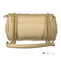 Beige Polyester Handbag