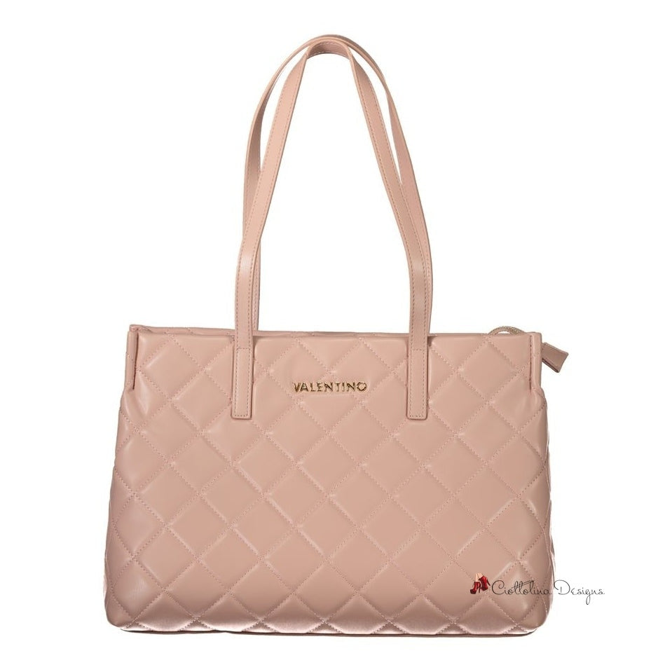 Pink Polyethylene Handbag