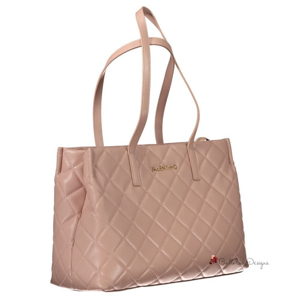 Pink Polyethylene Handbag