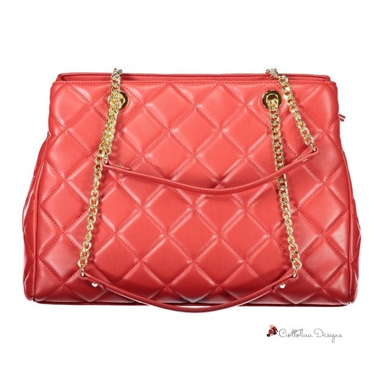 Red Polyethylene Handbag