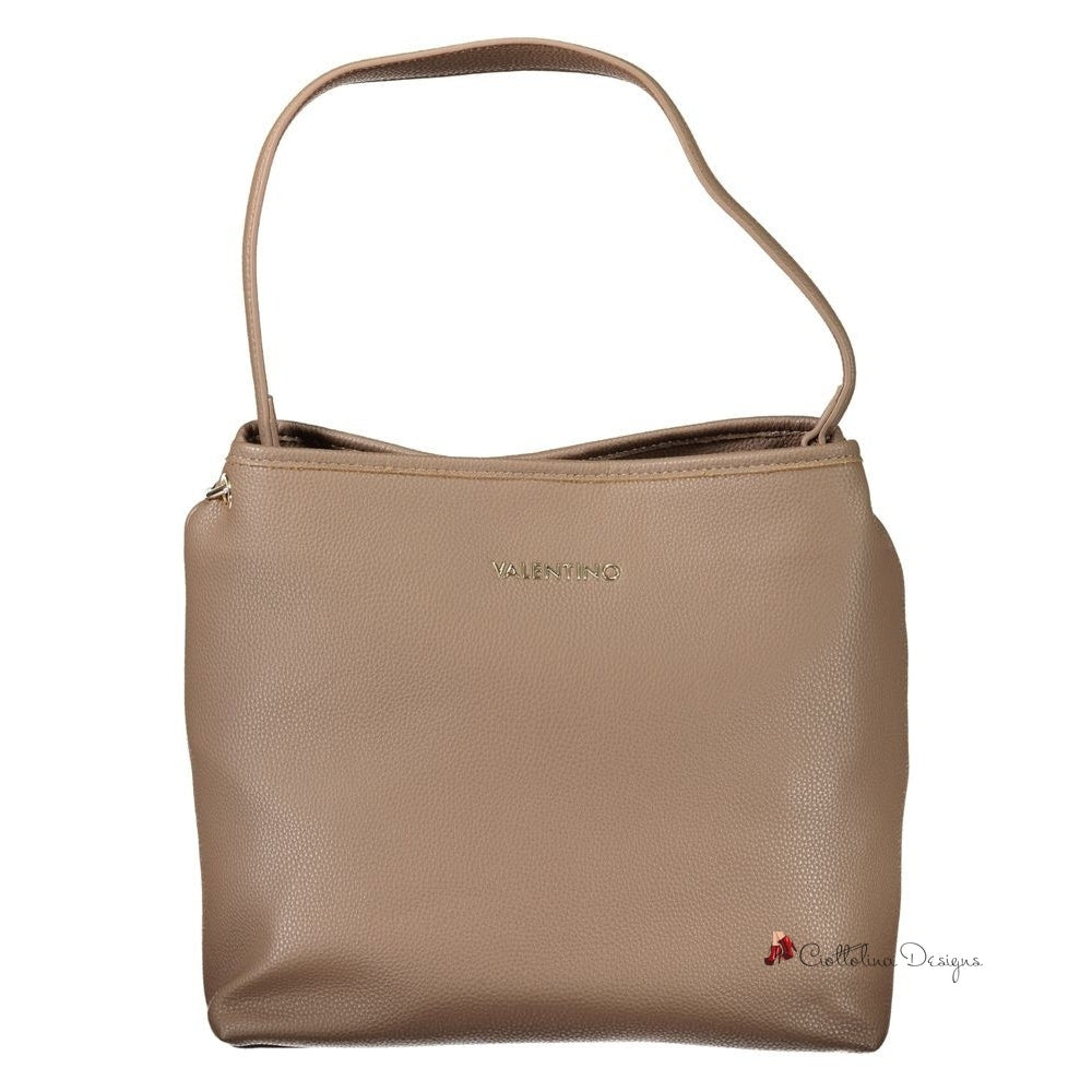 Brown Polyethylene Handbag