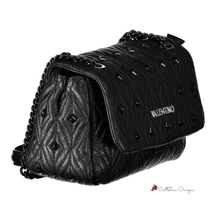 Black Polyester Handbag