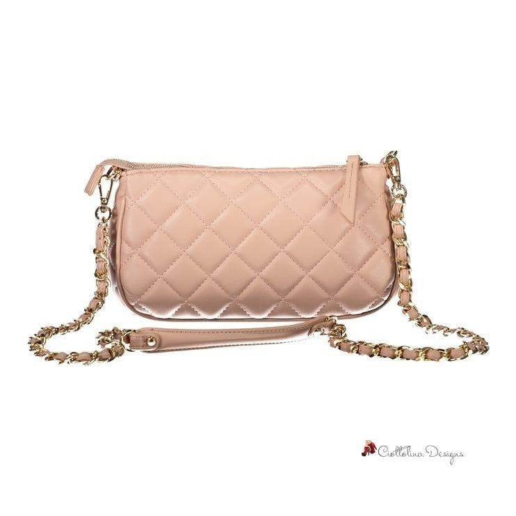 Pink Polyethylene Handbag