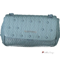 Light Blue Polyester Handbag