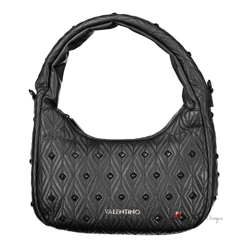 Black Polyester Handbag