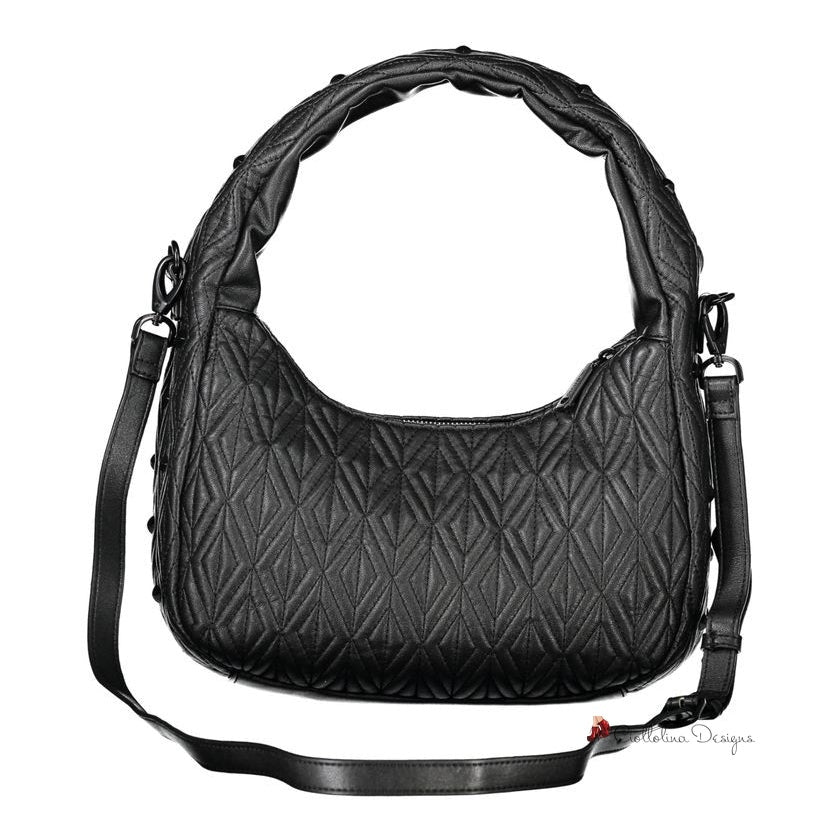 Black Polyester Handbag