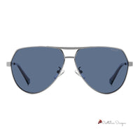 Gray Metal Sunglasses