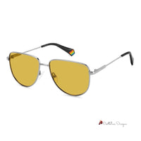 Gray Metal Sunglasses