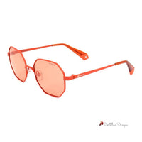 Orange Metal Sunglasses